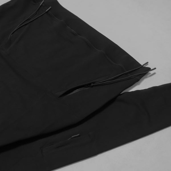 Technical French Terry Hoodie by Alphamotif - main zip pocket detail