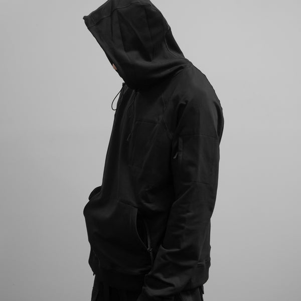 Technical French Terry Hoodie by Alphamotif secondary fit preview